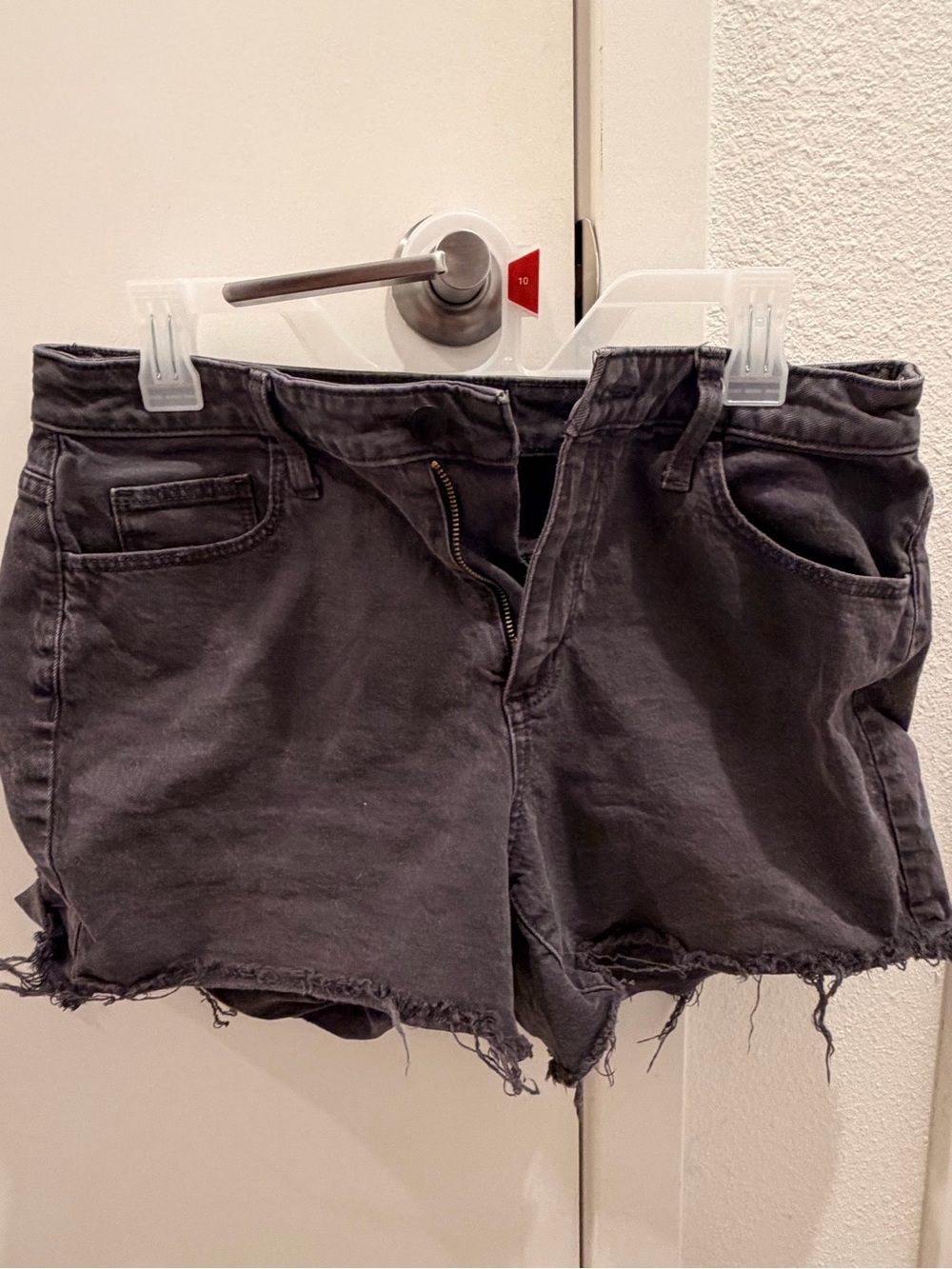 Universal Distressed Black Jean Shorts